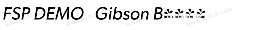 FSP DEMO   Gibson B字体转换
